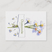 Kamille Vintage Wasserfarben-Thermalpflaster Visitenkarte (Vorderseite)