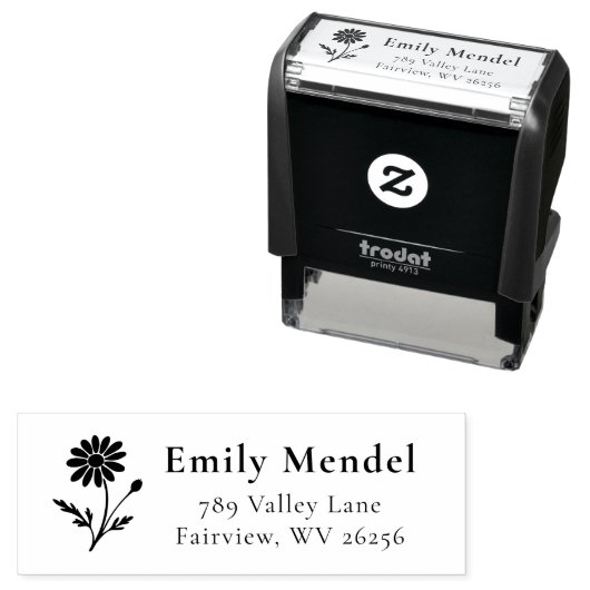 Kamille-Zweig Permastempel (Beispiel)