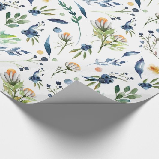 Kamillen-Blumen, mit Blumen, Blatt, Blätter, Geschenkpapier (Ecke)