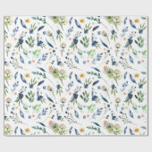 Kamillen-Blumen, mit Blumen, Blatt, Blätter, Geschenkpapier (Flach)