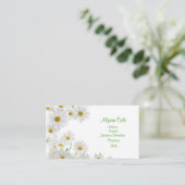 Kamillen-Blumen Visitenkarte (Stehend Vorderseite)