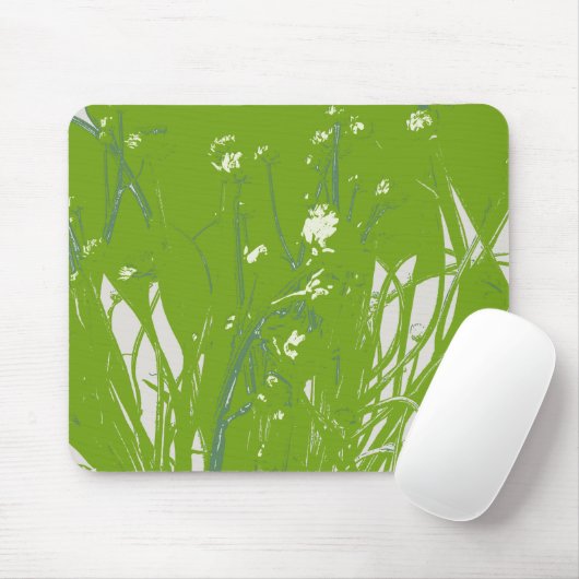 Kamillengrün Mousepad (Mit Mouse)