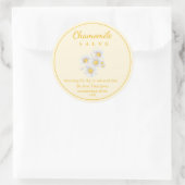 Kamillensalbe / Balsam-Etikett Runder Aufkleber (Tasche)