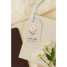 Kamillenstiel - weiche Creme Geschenkanhänger