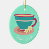 Kamillentee für Teeliebhaber Keramik Ornament (Rechts)