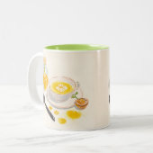 Kamillentee & Honig-Tasse Zweifarbige Tasse (Vorderseite Links)