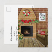 Kamin Alles ruhig Alles hell Weihnachten (Vorne/Hinten)