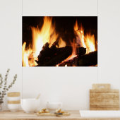 Kamin Canvas Print Poster (Küche)