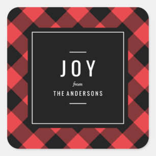 Kamin-Feiertags-Aufkleber Quadratischer Aufkleber