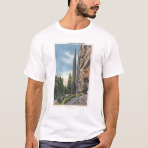 Kamin-Felsen auf Cody Landstraße, Montana-Ansicht T-Shirt