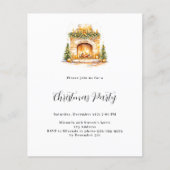 Kamin gemütliche Zuhause Baum Budget Weihnachts-Pa (Vorderseite)