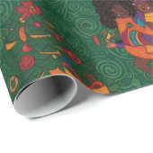 Kamin Geschenkpapier (Rolleneckpunkt)
