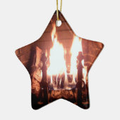 Kamin Keramik Ornament (Links)