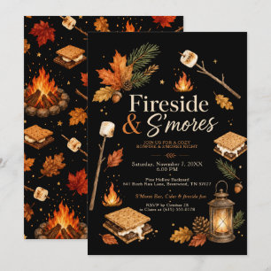 Kamin & S’mores Einladung
