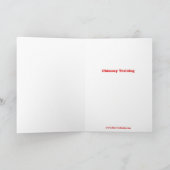 Kamin-Training Feiertagskarte (Innenseite)