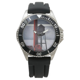 Kamin- und Wasserturm (von Charles Demuth) Armbanduhr