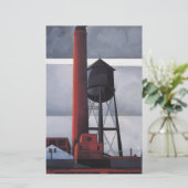 Kamin- und Wasserturm (von Charles Demuth) Briefpapier (Stehend Vorderseite)