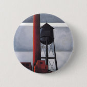 Kamin- und Wasserturm (von Charles Demuth) Button (Vorderseite)
