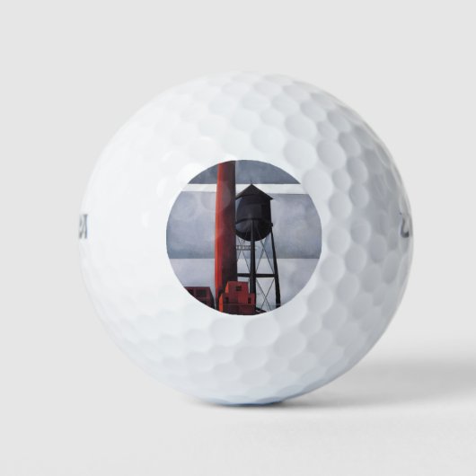 Kamin- und Wasserturm (von Charles Demuth) Golfball (Vorderseite)
