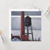 Kamin- und Wasserturm (von Charles Demuth) Karte (Vorderseite/Rückseite Beispiel)