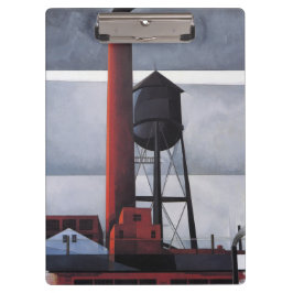 Kamin- und Wasserturm (von Charles Demuth) Klemmbrett