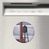 Kamin- und Wasserturm (von Charles Demuth) Magnet (In Situ (Geschirrspüler))