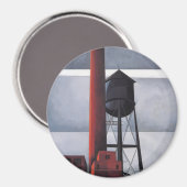Kamin- und Wasserturm (von Charles Demuth) Magnet (Vorderseite/Rückseite)