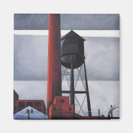 Kamin- und Wasserturm (von Charles Demuth) Magnet