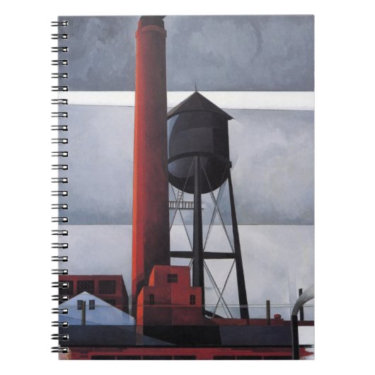 Kamin- und Wasserturm (von Charles Demuth) Notizblock (Vorderseite)