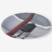 Kamin- und Wasserturm (von Charles Demuth) Pappteller (Schrägansicht)