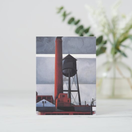 Kamin- und Wasserturm (von Charles Demuth) Postkarte (Stehend Vorderseite)