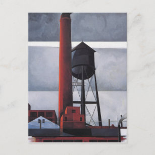 Kamin- und Wasserturm (von Charles Demuth) Postkarte