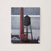 Kamin- und Wasserturm (von Charles Demuth) Puzzle (Vertikal)