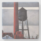 Kamin- und Wasserturm (von Charles Demuth) Steinuntersetzer (Vorderseite)