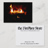 Kamin-Visitenkarte Visitenkarte (Vorne/Hinten)