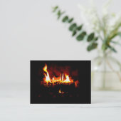 Kamin-Visitenkarte Visitenkarte (Stehend Vorderseite)