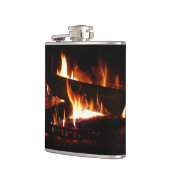 Kamin-Warme-Winterszene-Fotografie Flachmann (Links)
