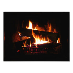 Kamin-Warme-Winterszene-Fotografie Fotodruck