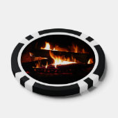 Kamin-Warme-Winterszene-Fotografie Pokerchips (Einzeln)