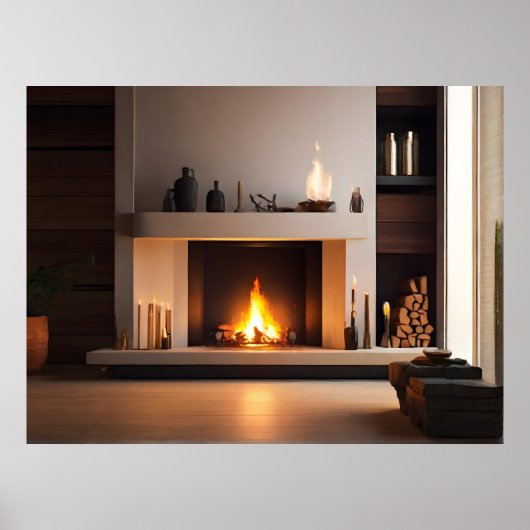 Kamin zu Hause Poster (Vorne)