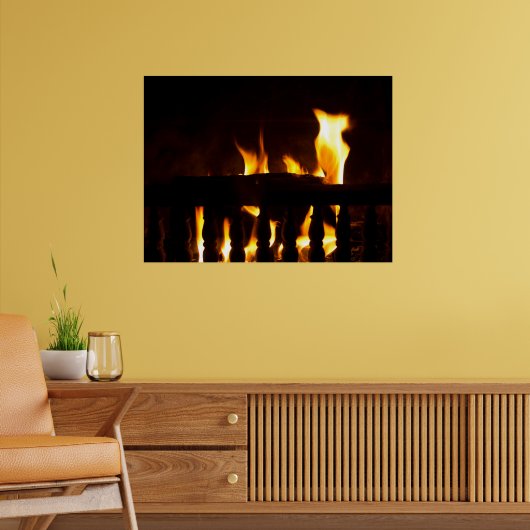 Kamin zu Hause Poster (Wohnzimmer 2)