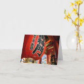 Kaminarimon, Senso-ji: Tokio, Japan Karte (Gelbe Blume)