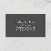 Kaminfeuerreinigung und -reparatur visitenkarte (Rückseite)