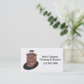 Kaminreinigung und Reparatur Visitenkarte (Stehend Vorderseite)