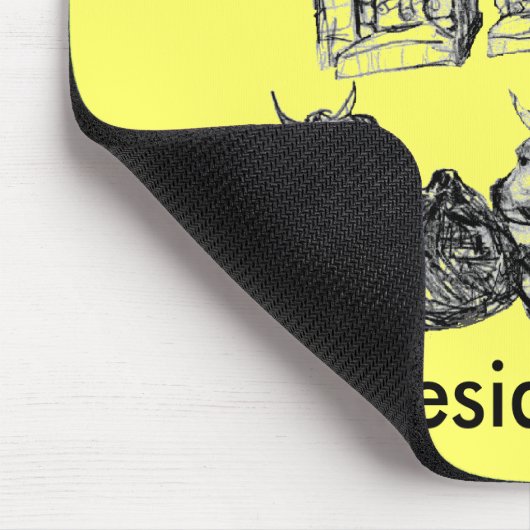 Kaminschwätzchen Mousepad (Ecke)