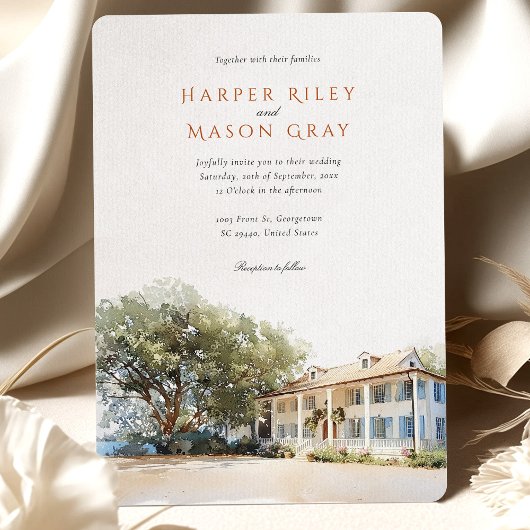 Kaminski House Museum Wedding Einladung