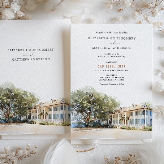 Kaminski House Museum Wedding Einladung