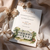 Kaminski House Save the Date Card Einladung