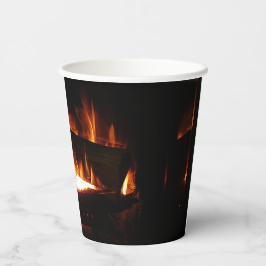 Kaminwärmer Winter Pappbecher (Rückseite)