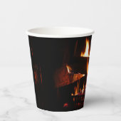 Kaminwärmer Winter Pappbecher (Vorderseite)